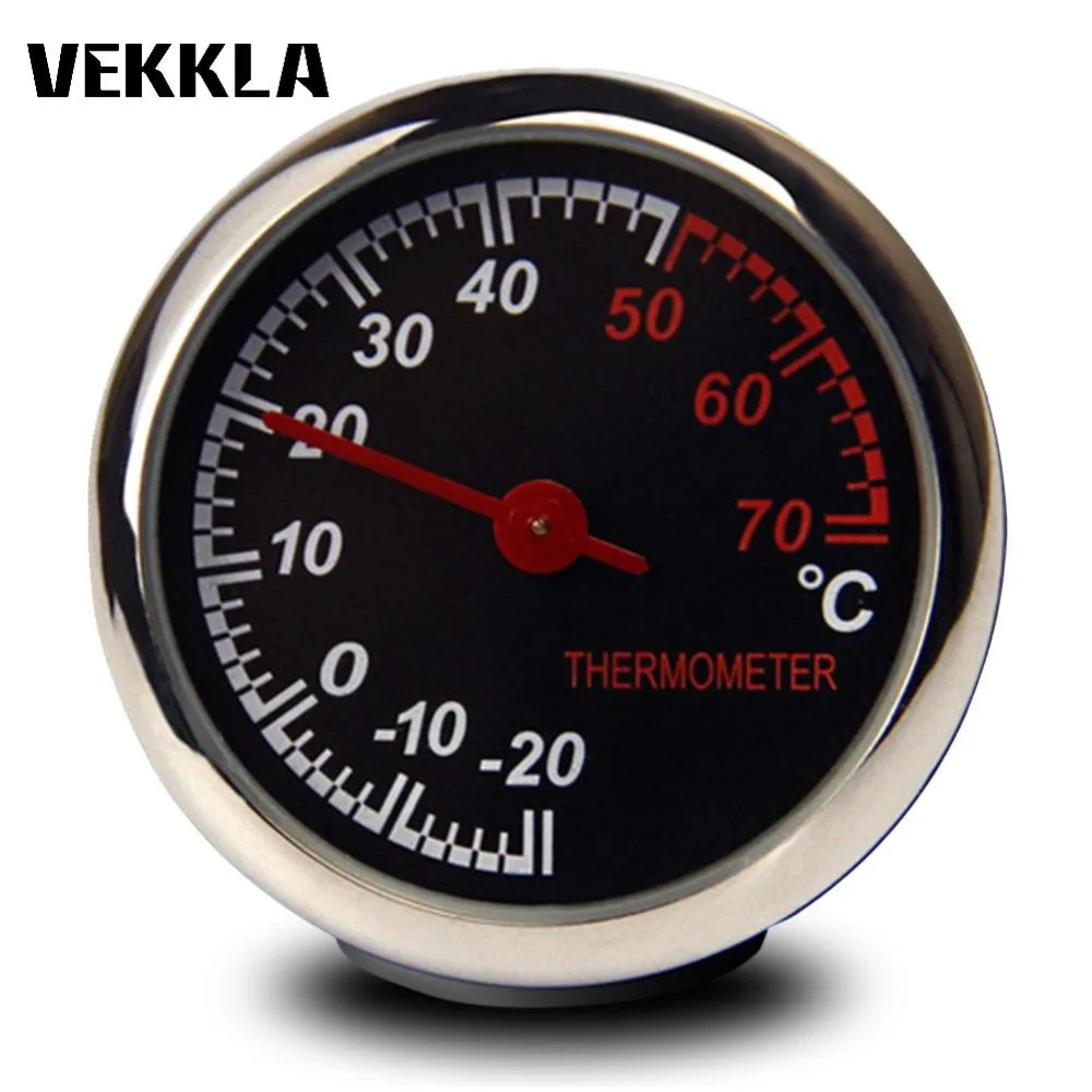 

1Pc Mini Car Thermometer Hygrometer Temperature Instruments Mechanics Decoration Ornament Clock In Car Accessories