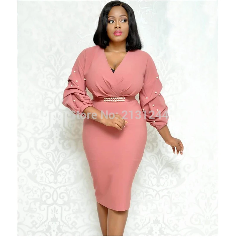 

Pink White Women Dress Tight Peplum Elegant Ladies Officewear Slim Evening Party Tunics Femme Package Hip Robes Autumn Clothing