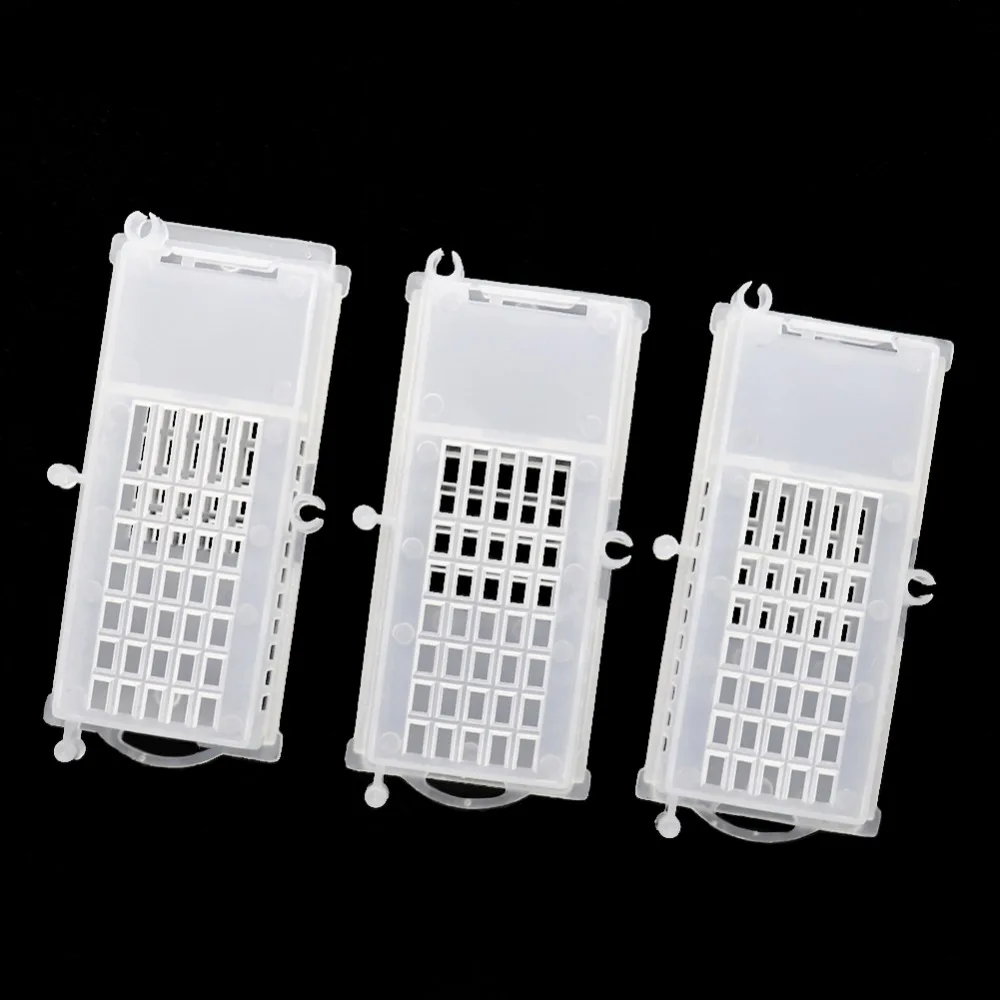 

40 Pcs Bee Tools Bee Queen Cages Beehive White Transparent Queen Bee Cage Beekeeping Equipment