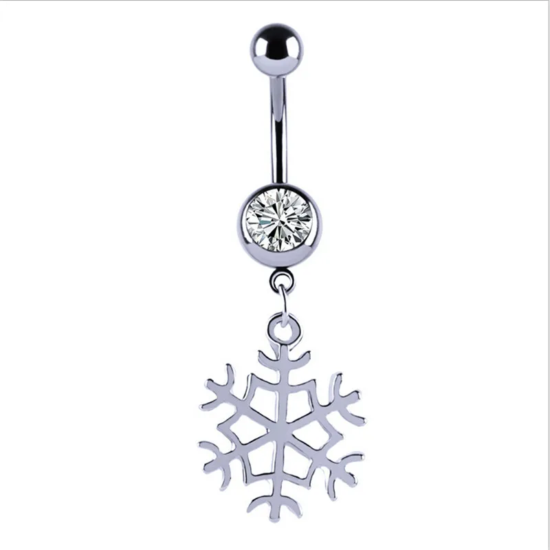 3Pcs 14G Belly Elegant Button Ring For Women 316L Surgical Steel CZ Opal Belly Ring Simple Reverse Navel Rings Body Jewelry Y052
