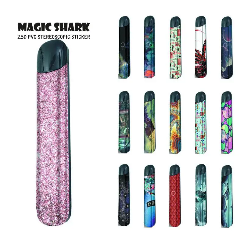 

Magic Shark Deadpool Rose Gold Bling Balloon Dreamy Bumpy Sticker Case Cover Wraps Film for Relx Alpha A E-Cigarette