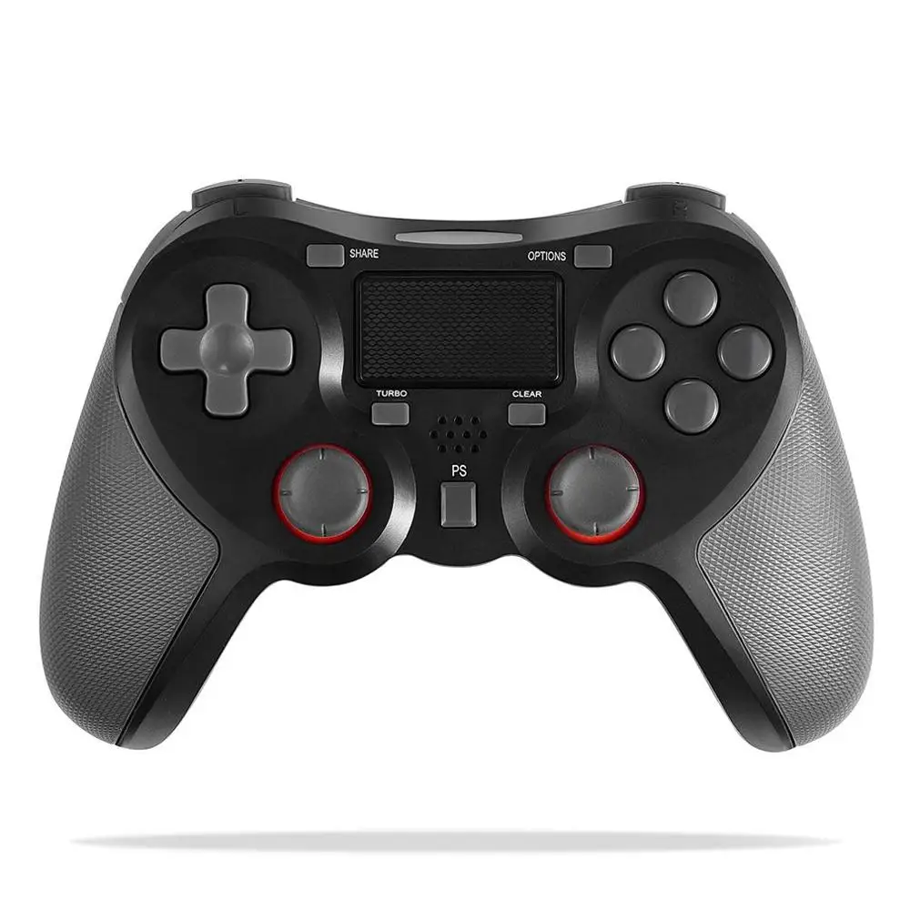 Беспроводной контроллер геймпад контроллер для PS4 двойной шок джойстик геймпад подарок - Цвет: Черный