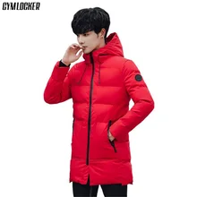 GYMLOCKER Male Coat 2018 Winter Warm Korean Style long parka Men's Thick section Windproof slim fit Hooded Casual Men parka GYMLOCKER Male Coat 2018 Winter Warm Korean Style long parka Men's Thick section Windproof slim fit Hooded Casual Men parka