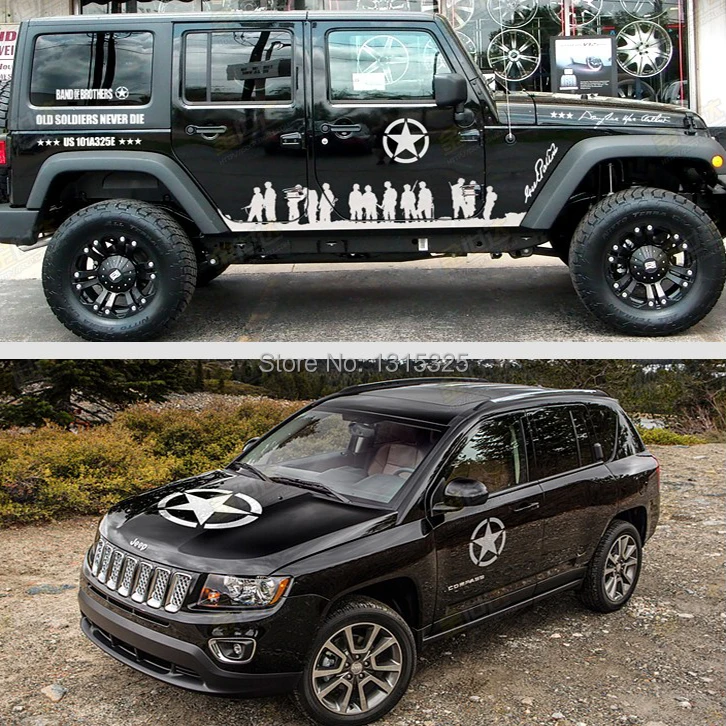 Стикер в стиле &quotАрмия&quot на автомобили JEEP Toyota Ford Chevrolet Volkswagen Tesla Honda Hyundai Lada.|sticker