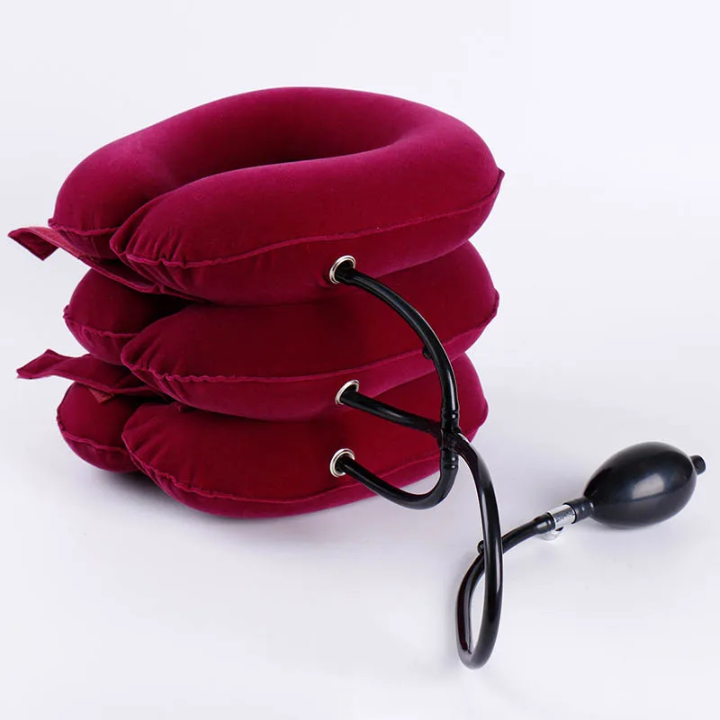 

Newly Automatic Inflatable Airplane Neck Pillow Travel Neck Support Travel Portable Nap Pillows Air Cushion