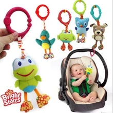 American Quality Baby Toys Colorful Cute animal pendant for Stroller and Crib Black dog Green frog owl dolls