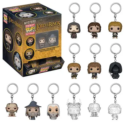 

1pcs Blind Toy Original Funko Pop Keychain Lord of The Rings - One Mystery Key Chain Vinyl Action Figure Model Toy