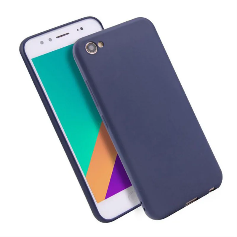 Dark blue Брендовый чехол Ricestate для Meizu U10, силиконовый мягкий чехол из ТПУ для Meizu U10, Ультратонкий матовый однотонный чехол для задней панели - Цвет: Dark blue