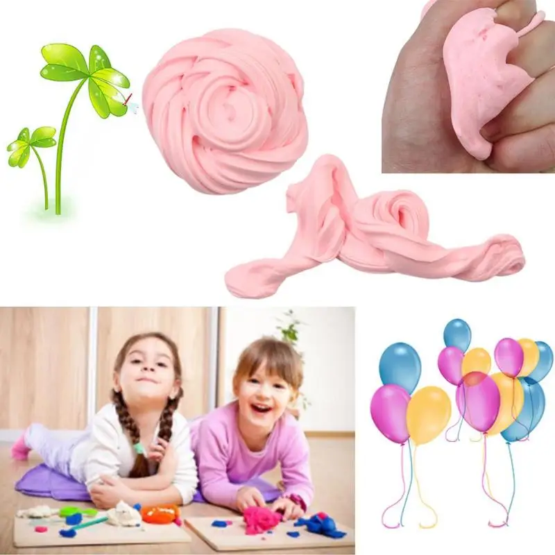 

DIY Slime Fluffy Soft Clay Foam Modeling Clay Kids Hand Gum Stress Relief Rubber Mud EducationToys For Children Christmas Gift
