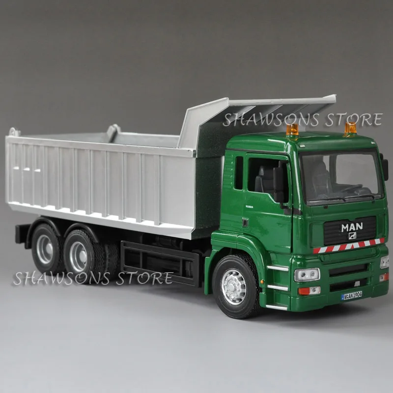 

1:32 Diecast Metal Model Toy Man TG 360A Skip Tipper Dump Truck Miniature Replica Collection