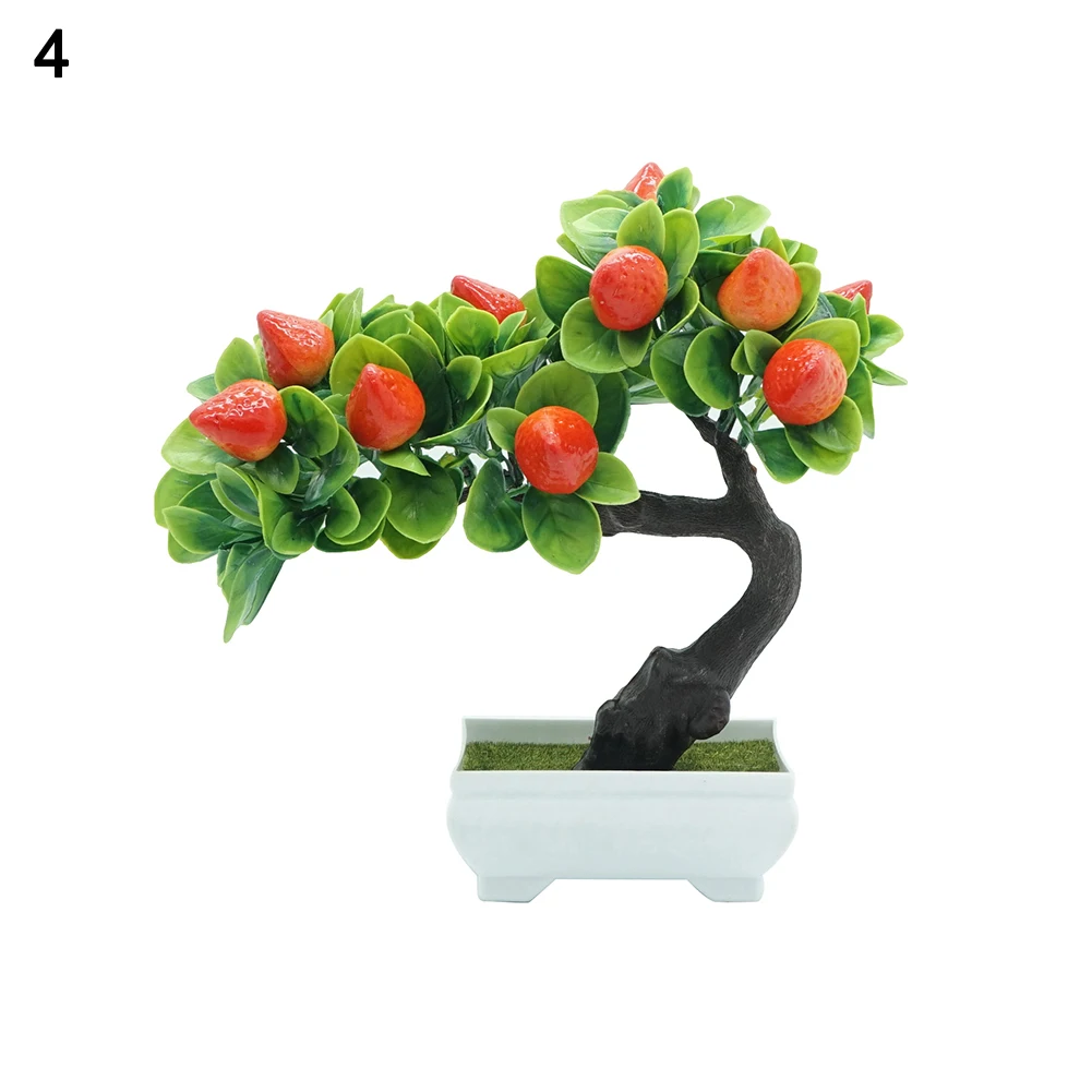 бонсай гранат. кашпо фарфор. кашпо фрукты.