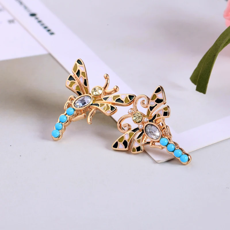 KISS ME New Collection Earrings 2018 Popular Enamel Crystal Star Moon Insect Drop Earrings for Women Fashion Jewelry - Image 5