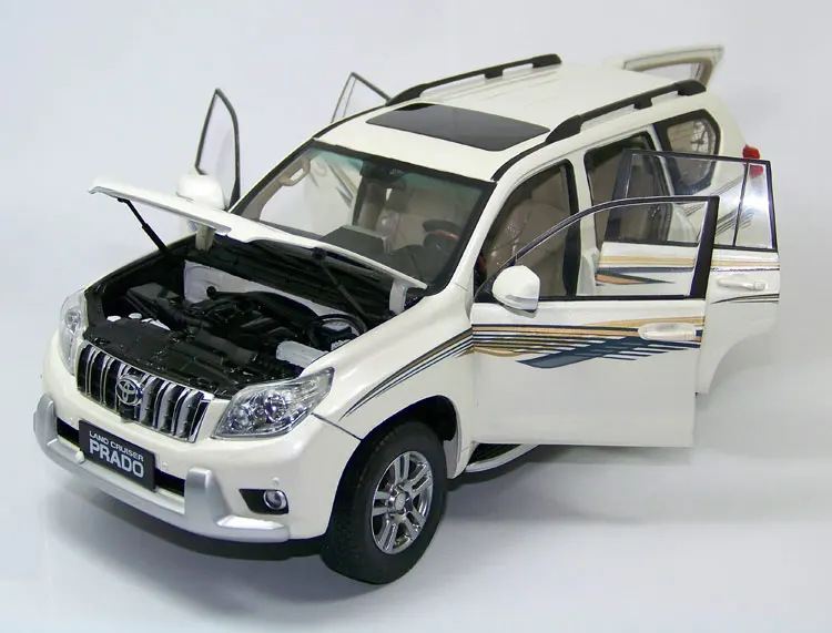 Абсолютно новая 1/18 масштабная модель автомобиля игрушки Япония Тойота Прадо VX SUV литая модель металлическая модель автомобиля игрушка для