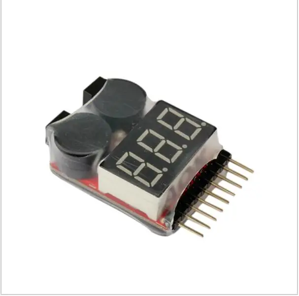 

1-8S LED Lipo Voltage Indicator Checker Tester Low Voltage Buzzer Alarm