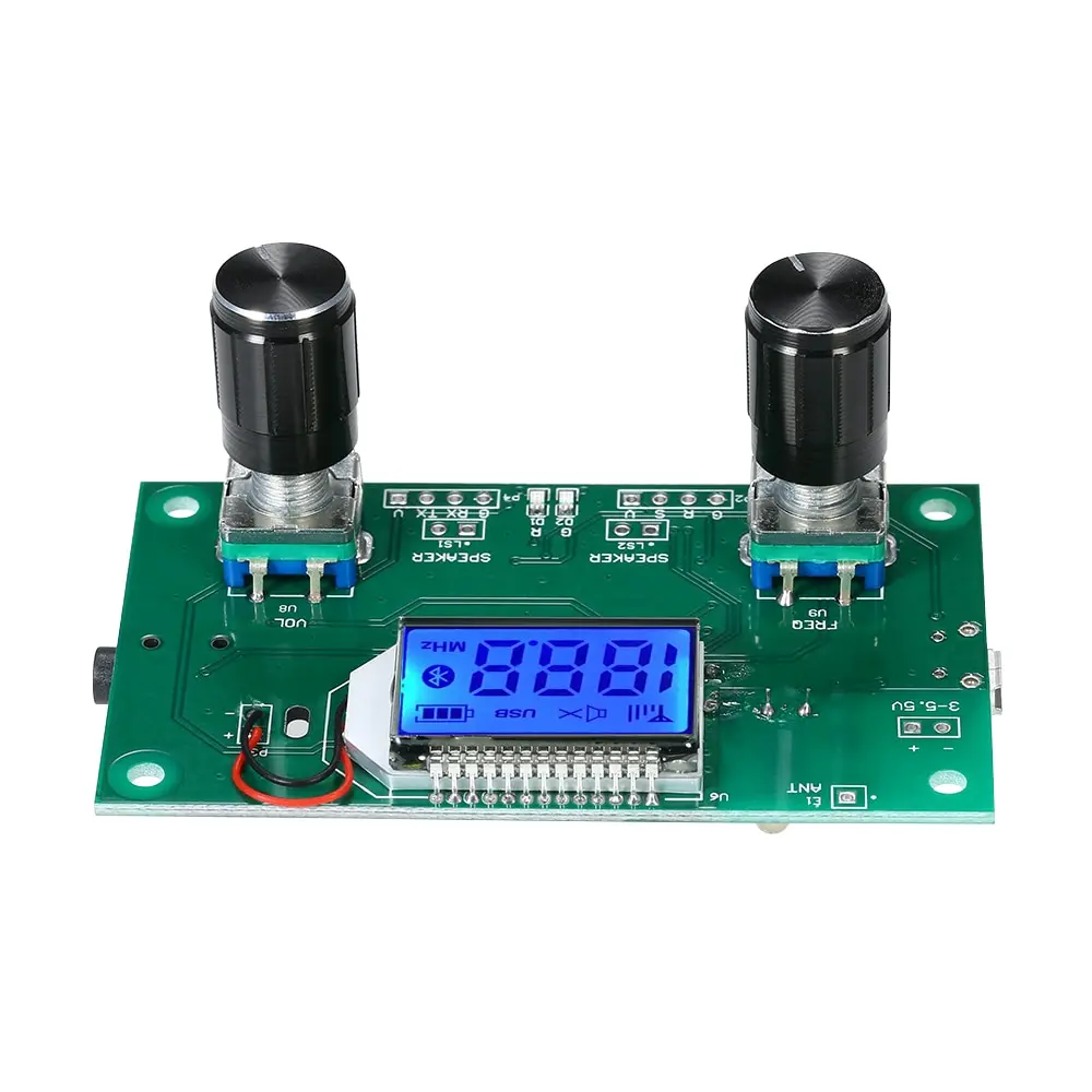 

DSP&PLL Radio Receiver Module LCD Digital Stereo FM Radio Wireless Receiver Module 87~108MHz