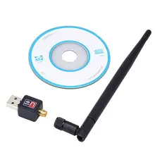 Беспроводной Wi-Fi Адаптер wi-fi 5dB антенна 150 Мбит/С Wireless Lan Card USB WiFi Портативный Приемник Сети Adaptador WiFi 802.11b/g/n