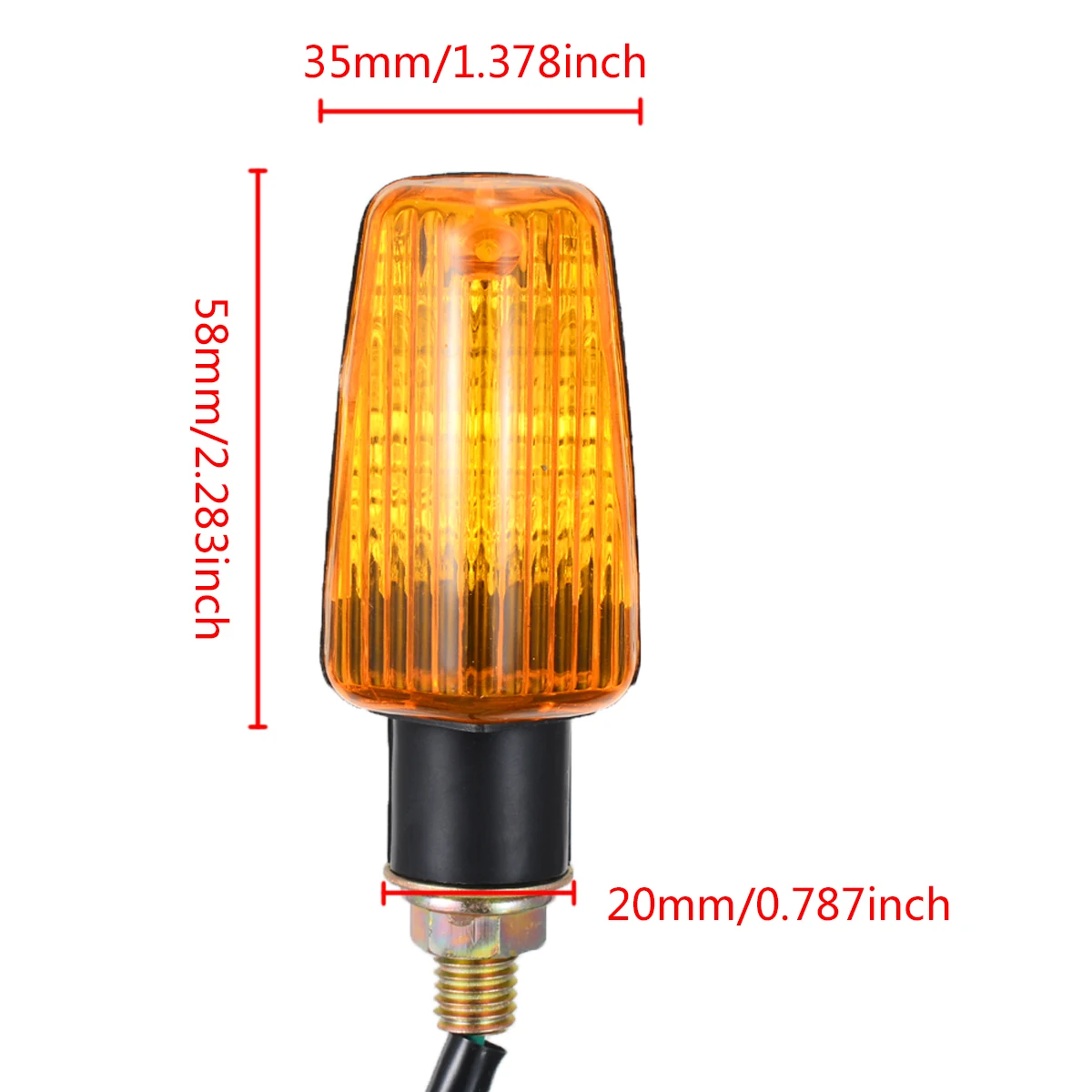 4Pcs/set 12V Universal Motorcycle Turn Signal Indicator Turning Amber Light Lamp Amber Motorbike Lamps Blinker Flash Bike Lamp