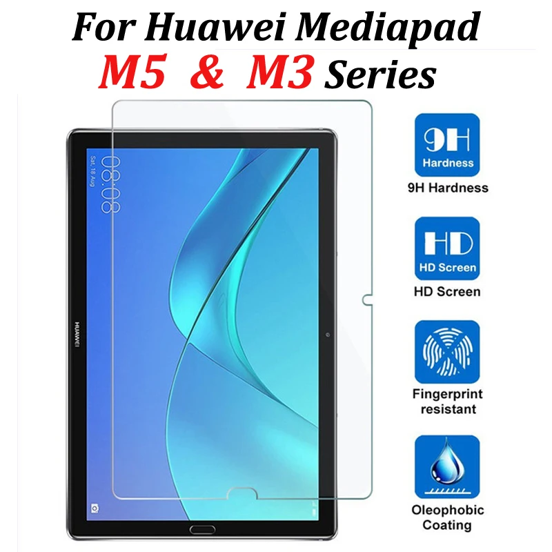

For huawei mediapad m3 8.4 glass for huawei mediapad m5 8.4 tempered glass lite pro 8 10.1 inch screen protector glas film