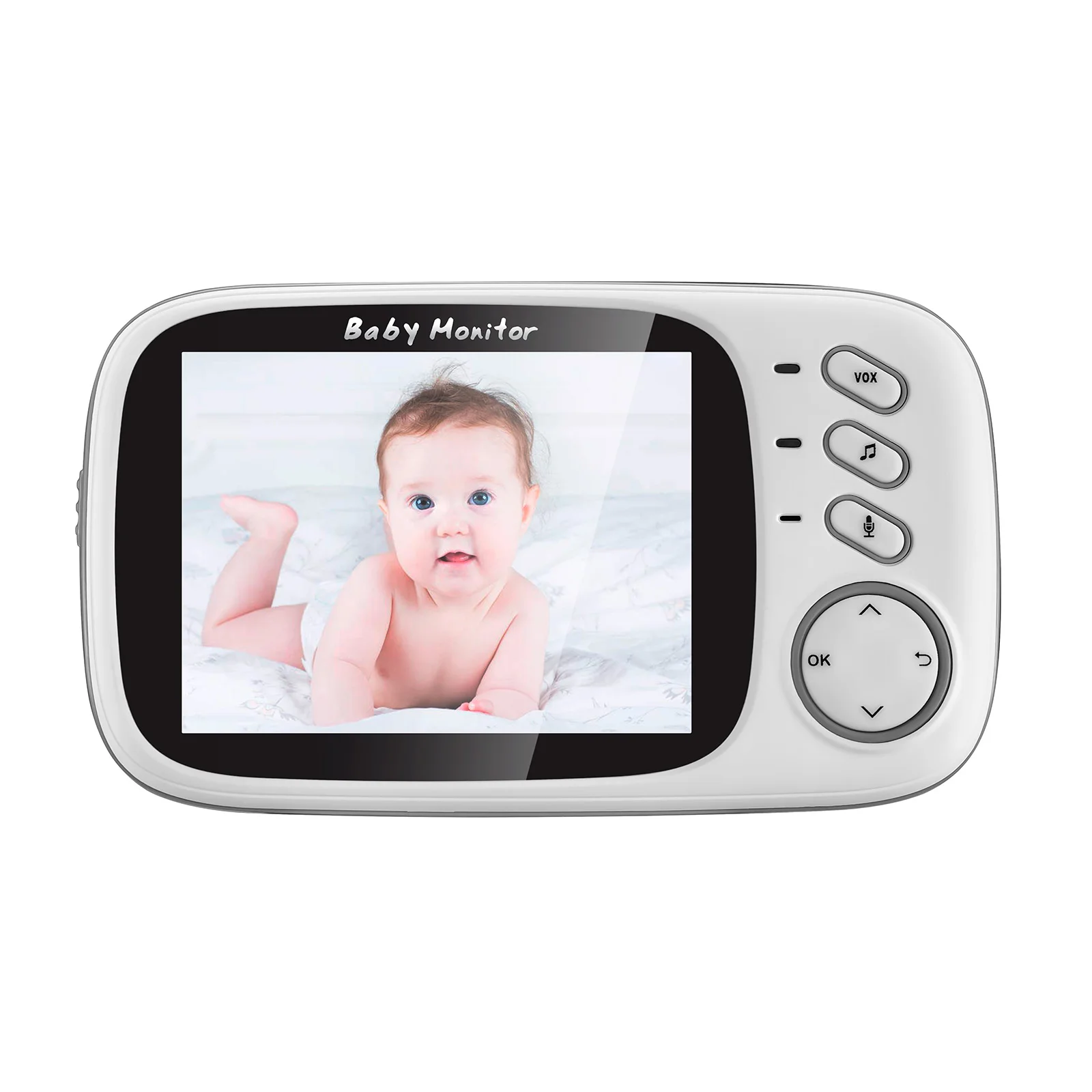 FUERS VB603 Портативный Беспроводной Детский монитор ночного видения контроль температуры няня Поддержка 8 языков с микрофоном динамик