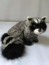 new cute simulation raccoon font b toy b font lifelike gray raccoon font b toy b