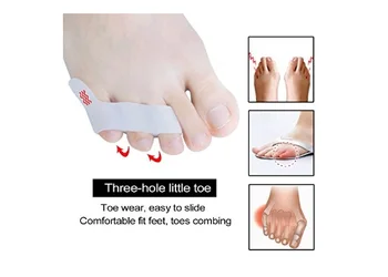

DHL free shipping Pinky Toe Separator & Straightener, Updated Tailors Bunion Pads, Gel Toe Separators protector