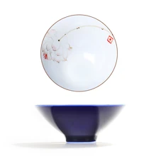 Маленький Изысканный Цзиндэчжэнь Yonglihui 80 мл керамическая Цветная глазурь фарфоровая чайная чашка ручная роспись кунг-фу чай мастера чашка А