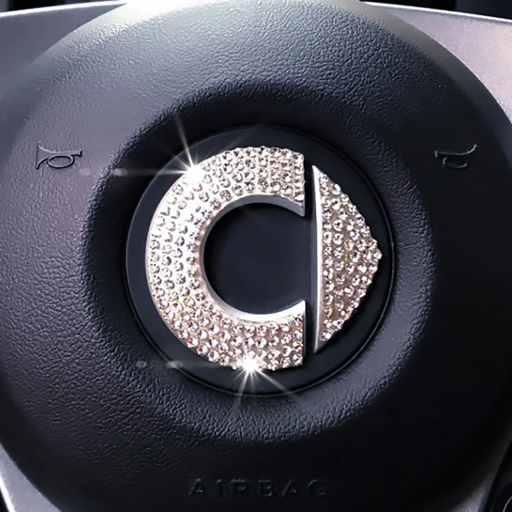 Персонализированная наклейка на руль с флэш логотипом для Mercedes Smart Fortwo Forfour 453 451