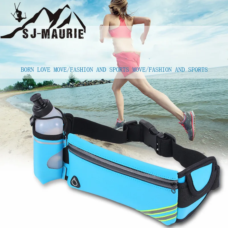 

Runing Waist Bags Sports Bottle Holder Multifunctional Pack Marathon Running Reflective Adjustable Waist Belt Bags for Woman Man