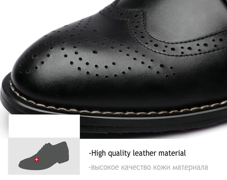 Men's Leather Casual Shoes' Oxfords Office Casual Leather Shoes Men Office Genuine Leather Shoes Men Oxfords Wedding Shoe Dress (12)