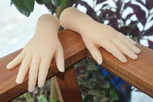 New arrival! three year olds girl hands and realistic silicone ring jewelry, Nail Hand Model,silicone hand model