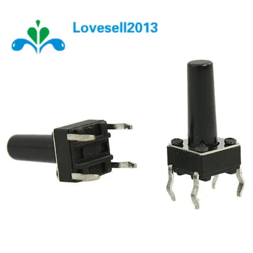 

20Pcs Tactile Push Button Switch Tact Switch 6X6X13mm 4-pin DIP