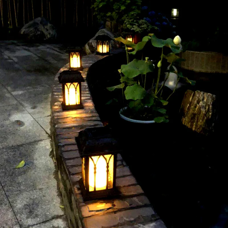 

Solar Power Waterproof LED Candle Light Garden Lawn Decor Path Street Hanging Lantern Lamp MJJ88