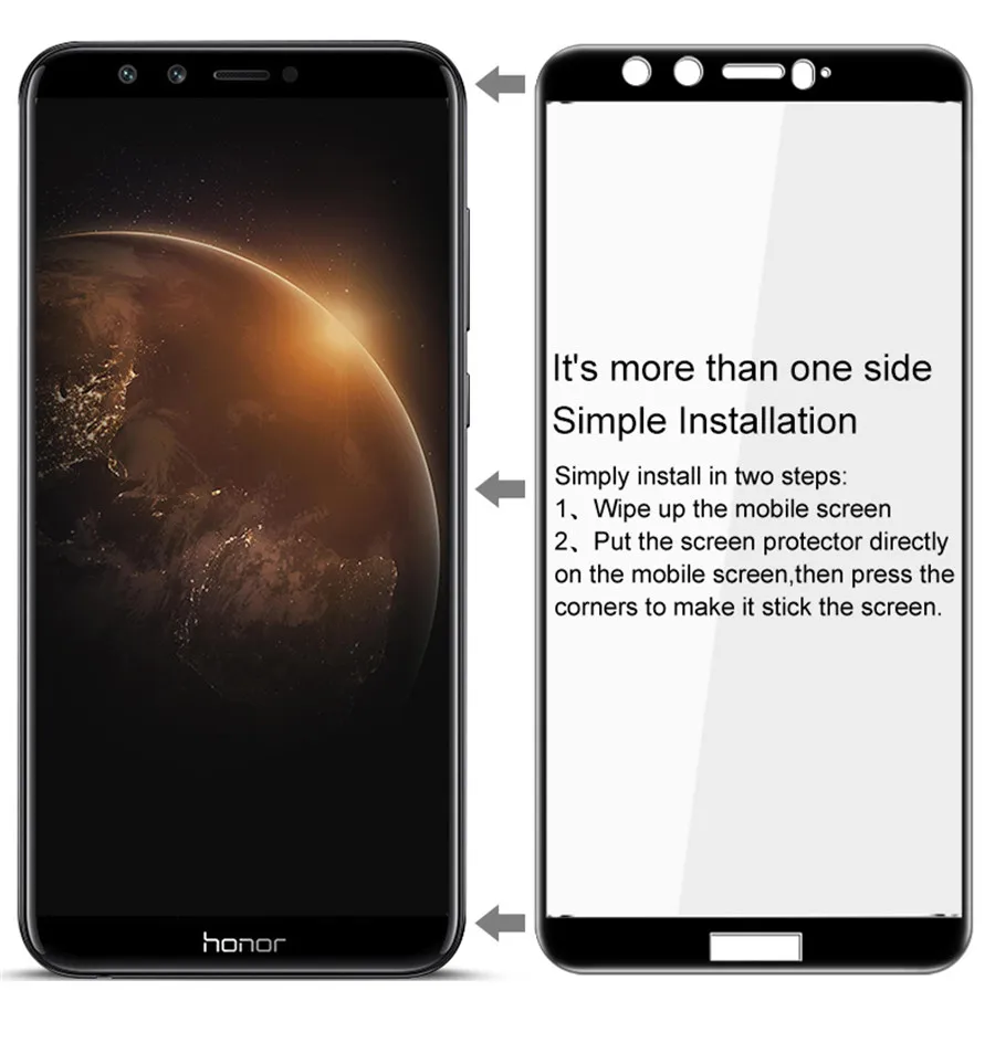 Бренд IMAK, полное покрытие, закаленное стекло для huawei Honor 9 Lite, стекло 5,65 дюйма, премиум-класс, защита на весь экран, защитная пленка, безопасный Чехол