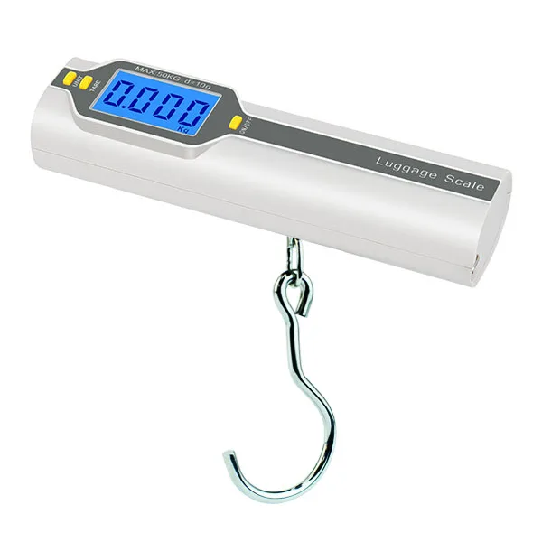 

Pocket mini Portable suitcase Scale hanging fish hook scale 50kg for Travel baggage Weight balance with 1M tape measure