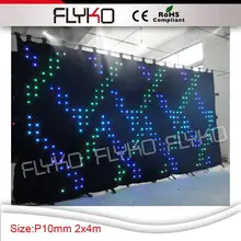 Горячая Распродажа светодиодов curtian видео/занавес со светодиодной видео/Хорошая цена led занавес