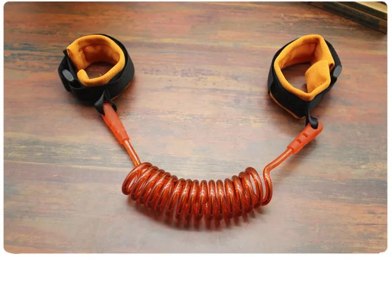 Safety Protection Children Anti-Lost TPU Steel Wire Elastic Rope Baby Anti-Take Away Leash Kids Away from the Lost Ring 1.5m05