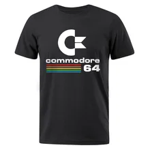 Мужские футболки Лето Commodore 64 Футболка с принтом C64 SID Amiga Ретро крутой дизайн футболка с коротким рукавом Топ Футболка Мужская s одежда