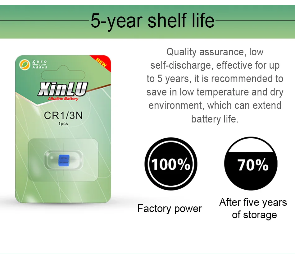 2 шт. Ordianry CR1/3N DL1/3N 3 V цилиндр батареи основная литиевая батарея одноразовые литиевая батарея Бесплатная доставка