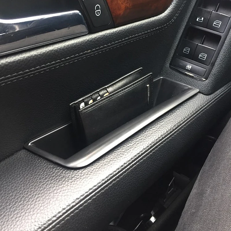 

For Mercedes Benz C class W204 2008-2014 Front Door Handle Storage Box Container Holder Tray Car Organizer Accessories