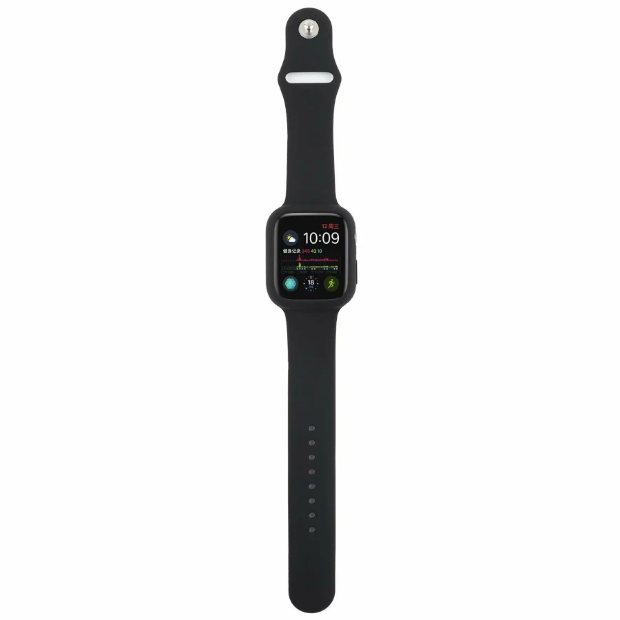 Мягкий силиконовый спортивный ремешок для Apple Watch 5 4 3 2 1 38 мм 42 мм браслет резиновый ремешок для часов чехол для Iwatch серии 4 40 мм 44 мм