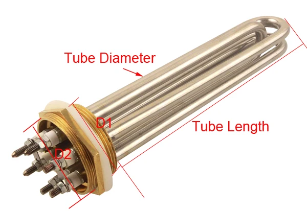 Elemento de Aquecimento Bonde da Caldeira de Água da Tubulação do Calefator 12kw de Aço Inoxidável Polegada 220 v 380 3kw 4.5kw 6kw 9kw 2 Dn50 2 Cheap Controladores solares