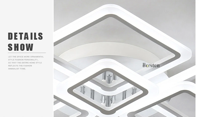 Modern Creative Acrylic LED Ceiling Lights Lamp Overlapping Frames Luxury Ceiling Lamps For Living Room Dining Room Bedroom (14)