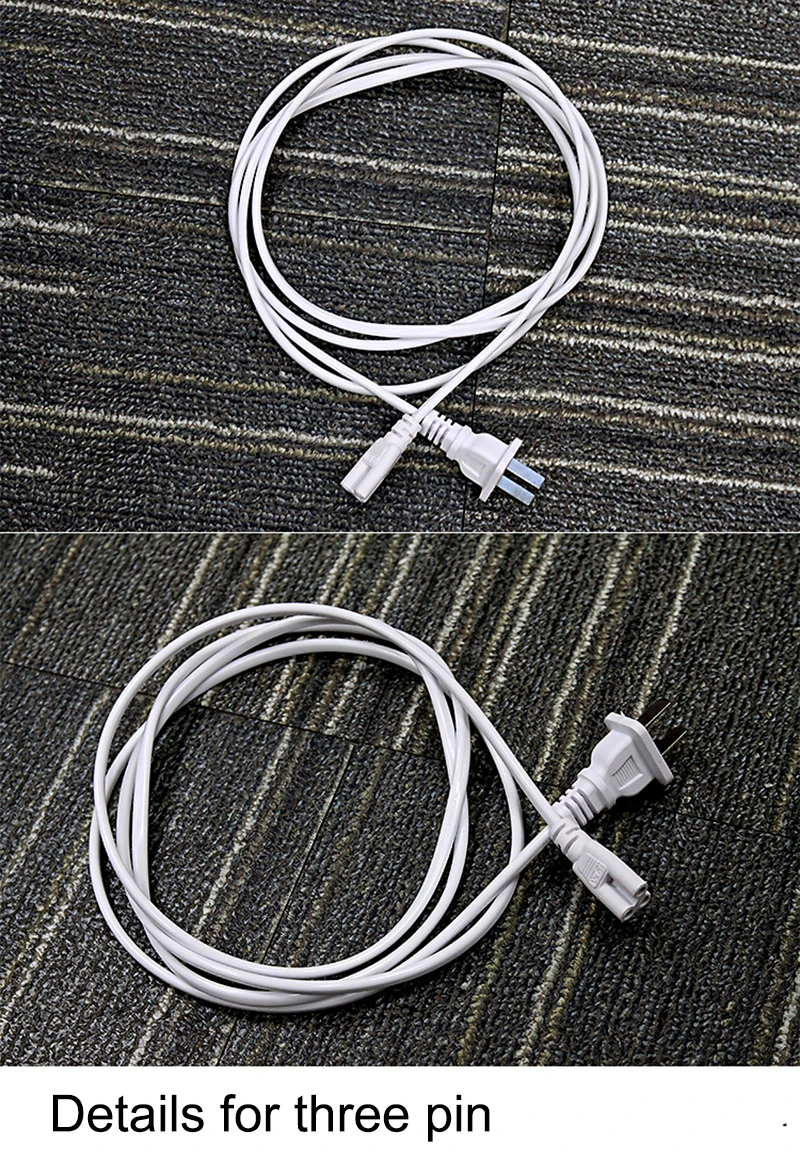 T5 T8 электрический провод разъем ЕС вилка с переключателем кнопки 2pin удлинитель шнура питания кабель 3pin для Светодиодный интегрированных труб