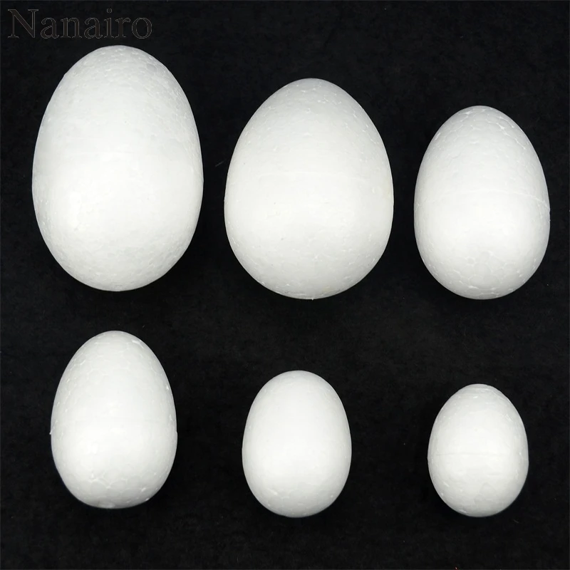 

20PCS/Lot 10CM Modelling Polystyrene Styrofoam Foam Egg Ball White Craft Balls For DIY Christmas Party Decoration Supplies Gifts