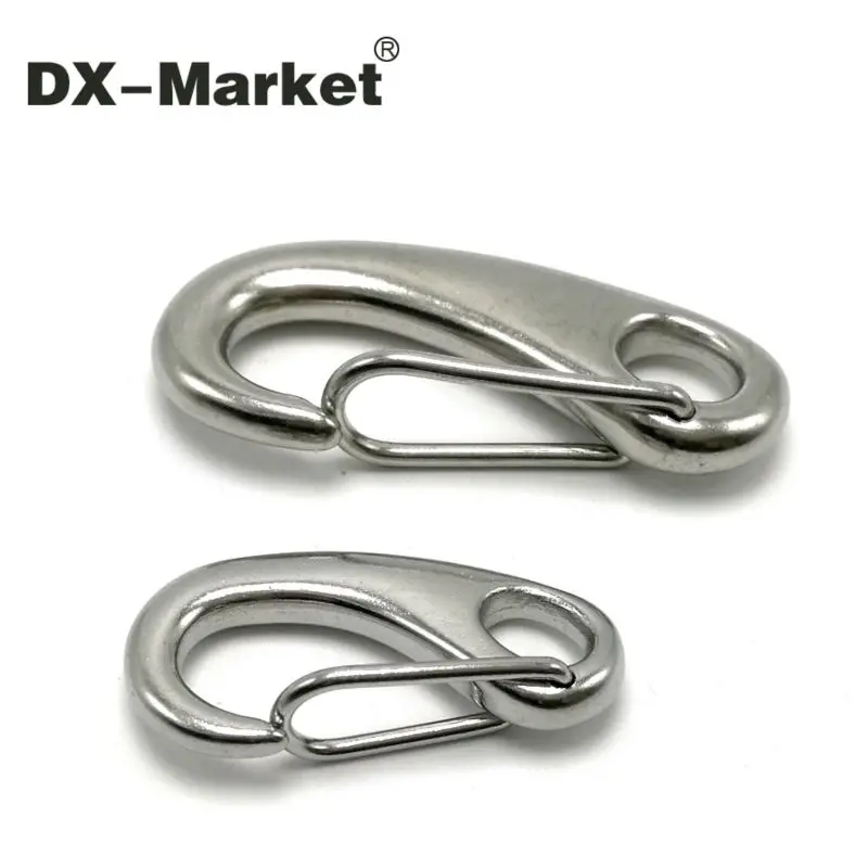70mm 5pcs , sus304 stainless steel rigging ,70mm spring snap hook ,high