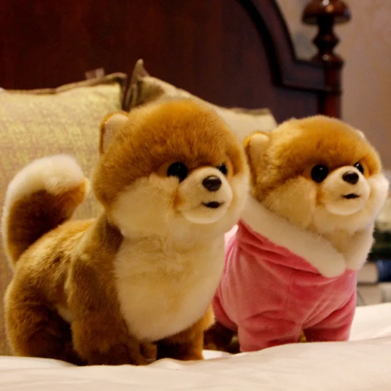 Dorimytrader lovely mini animal Shiba Inu plush toy soft quality animals akita dog doll baby gift decoration 28x22x13cm DY50136  (2)