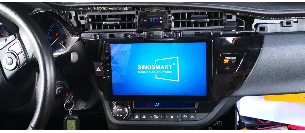 Sinosmart Android 8,1 Автомобильный gps навигатор для Toyota Lewin Corolla 2009 2010 2011 2012 2013 Carplay опционально