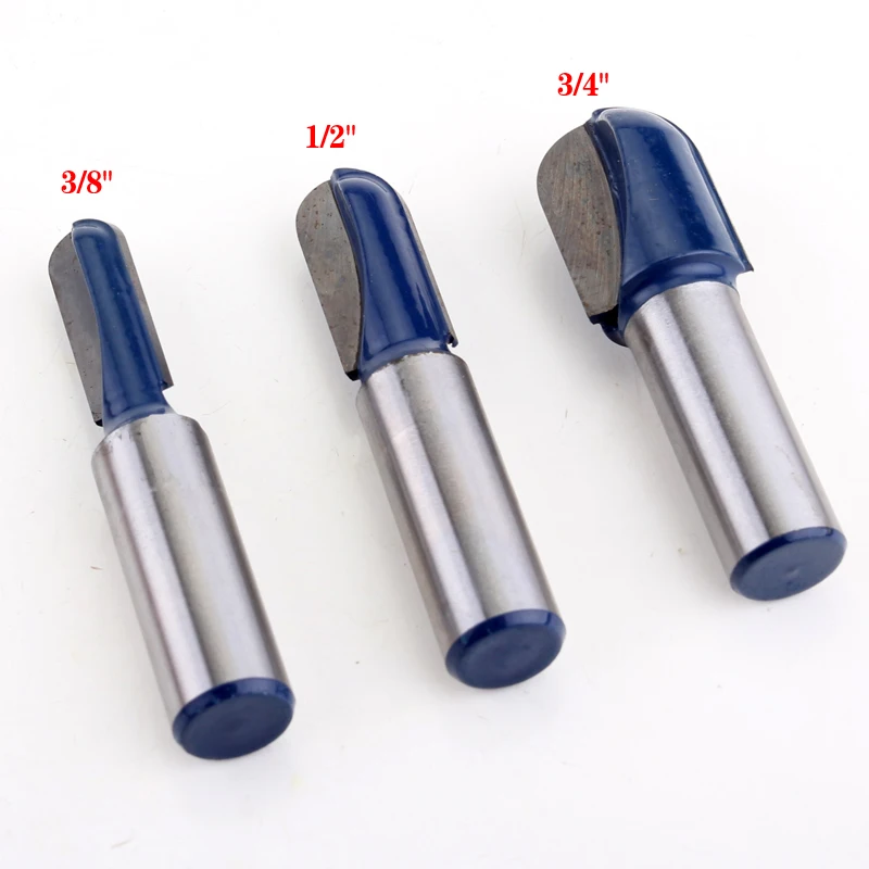 1PC Dia 1/2" 5/8" 3/4" 1" Inch Ball Round Nose Router Bit For Woodworking New 
