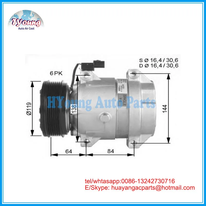 6611304415 714956 6611304915 автоматический компрессор переменного тока для SSANGYONG REXTON 2,9/3,2/2,7