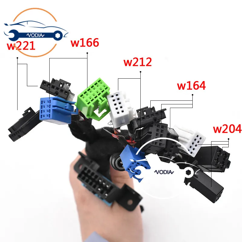 VODIA EIS ELV тестовые кабели VVDI MB BGA инструмент EIS ELV техническое обслуживание для MB Автомобильный ключ программист ключ обнаружения пять в одном кабель